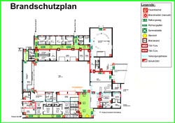 Beispiel f&uuml;r einen Brandschutzplan